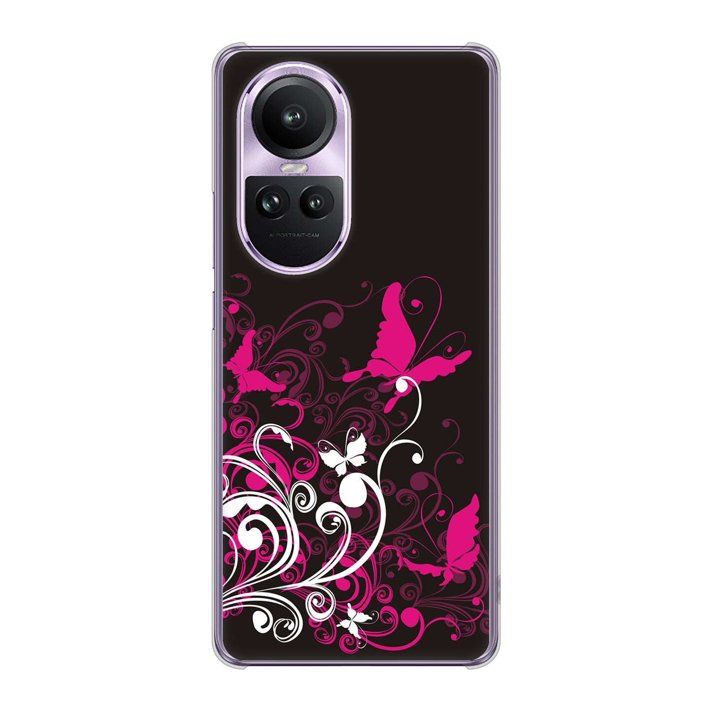 OPPO Reno10 Pro 5G A302OP SoftBank バタフライ ハードケース 背面印刷