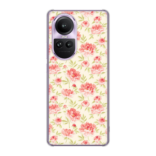 OPPO Reno10 Pro 5G A302OP SoftBank 北欧の小花 ハードケース 背面印刷