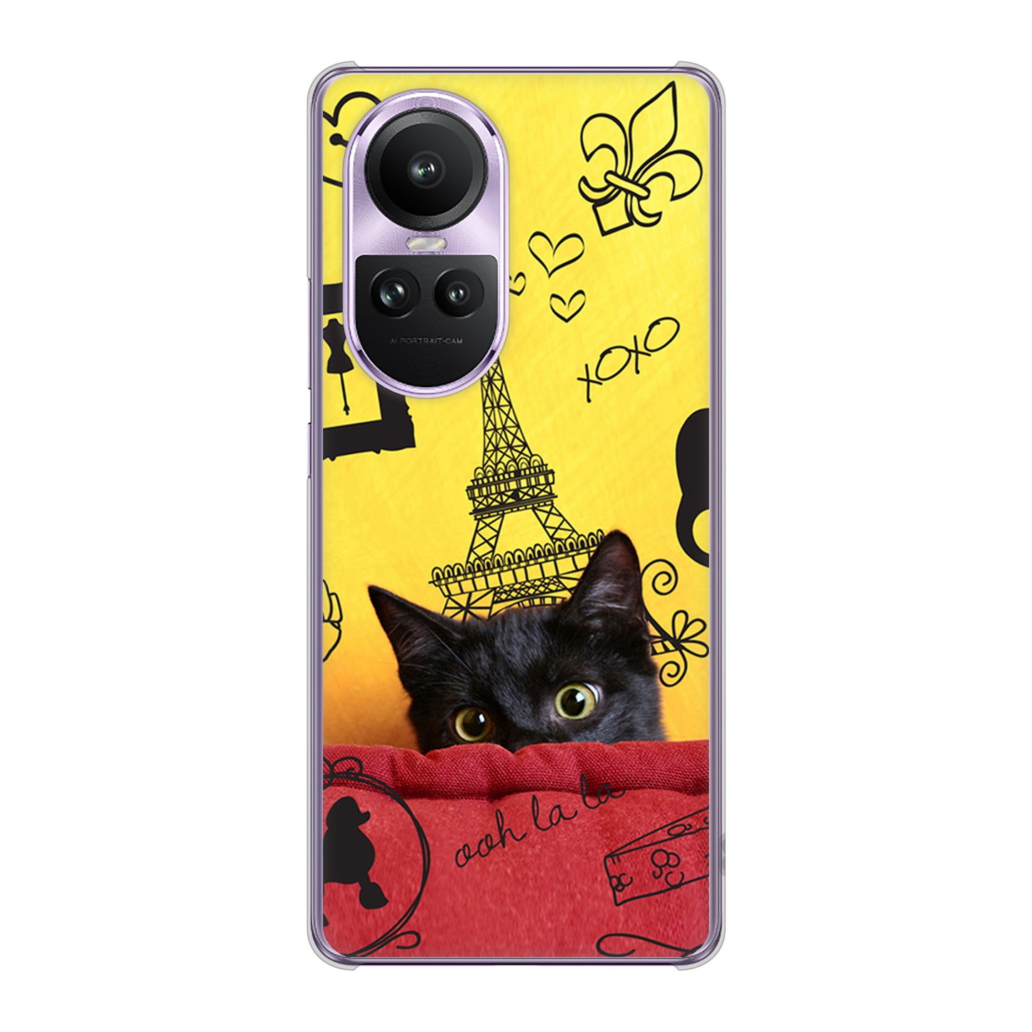 OPPO Reno10 Pro 5G A302OP SoftBank LOVE フランス ハードケース 背面印刷