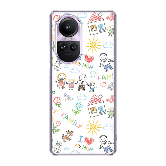 OPPO Reno10 Pro 5G A302OP SoftBank カップル＆ファミリー ハードケース 背面印刷