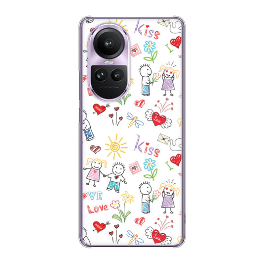 OPPO Reno10 Pro 5G A302OP SoftBank カップル＆ファミリー ハードケース 背面印刷