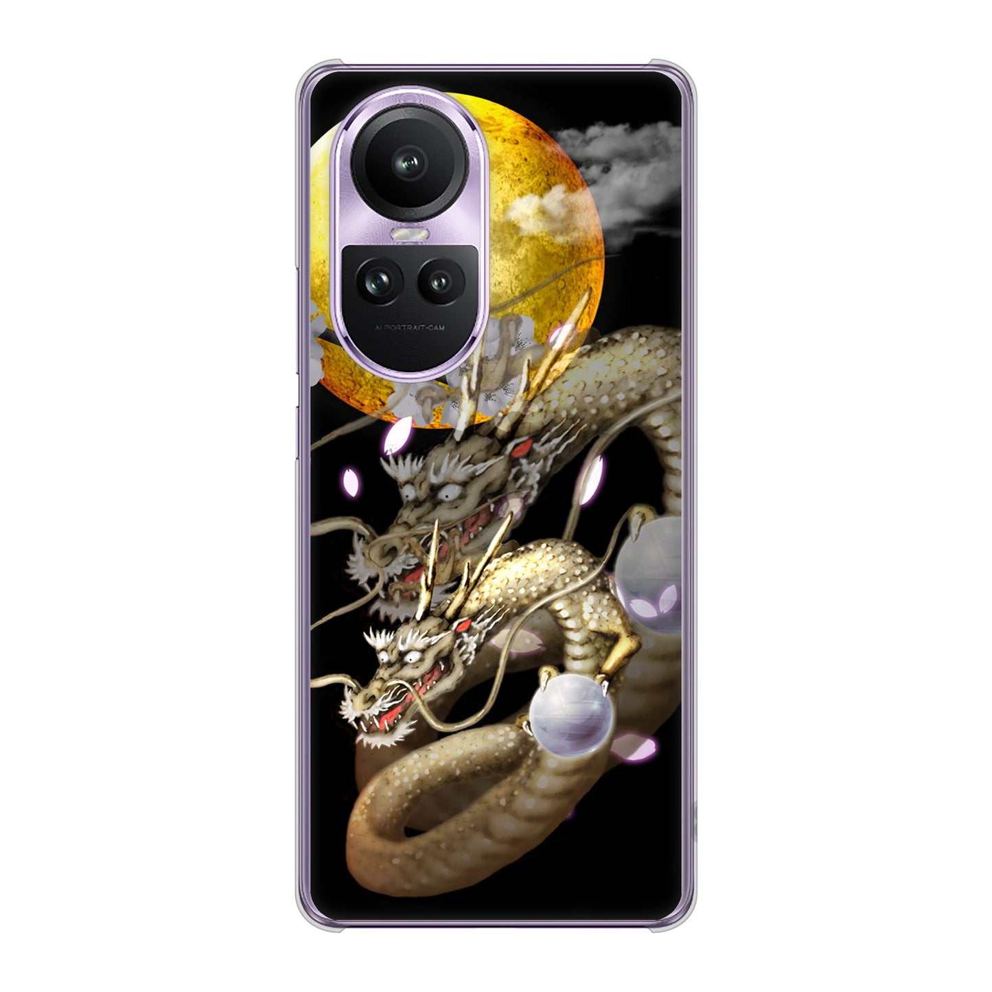 OPPO Reno10 Pro 5G A302OP SoftBank 龍 ハードケース 背面印刷