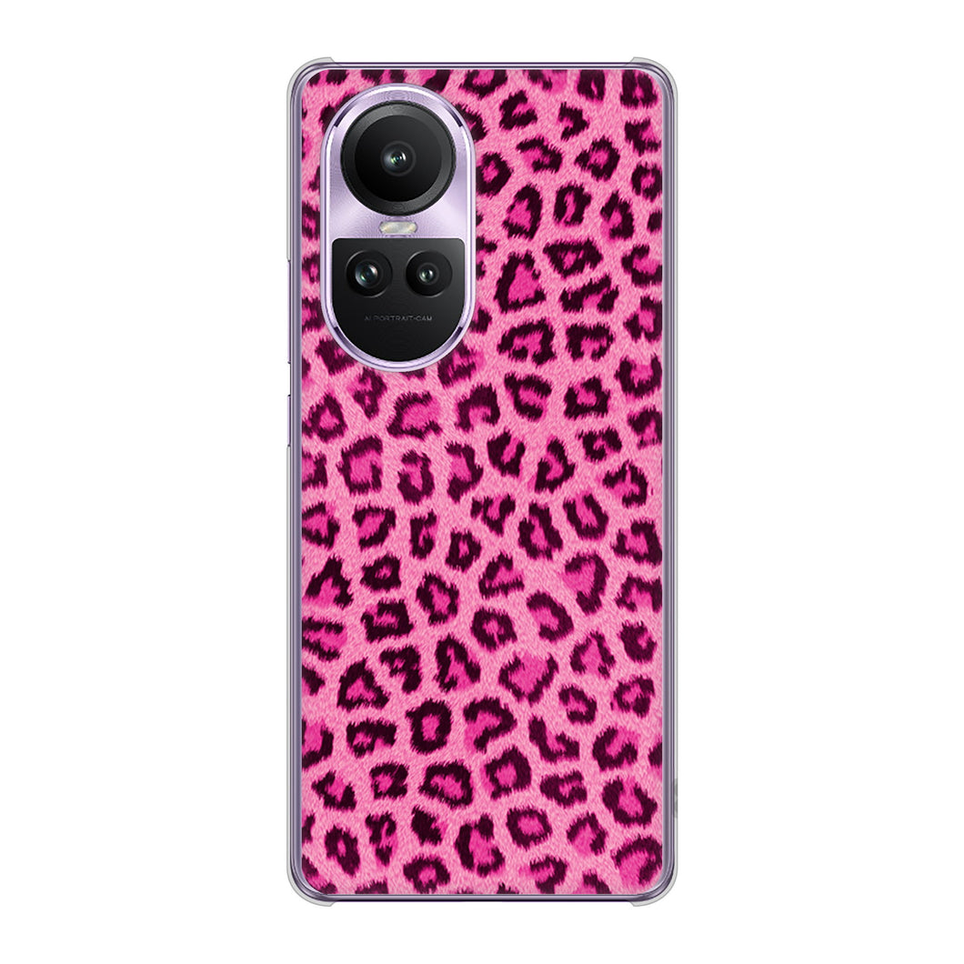 OPPO Reno10 Pro 5G A302OP SoftBank 高画質仕上げ 背面印刷 ハードケースヒョウ柄ベーシックS