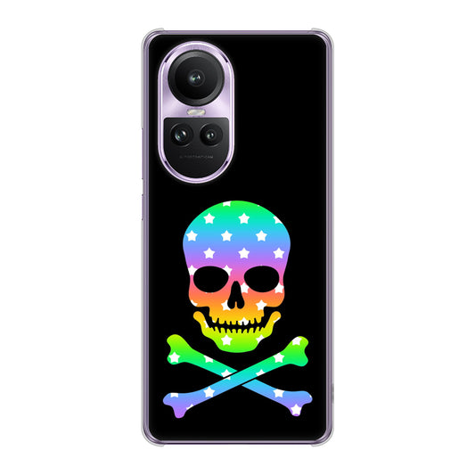OPPO Reno10 Pro 5G A302OP SoftBank ドクロフレーム ハードケース 背面印刷