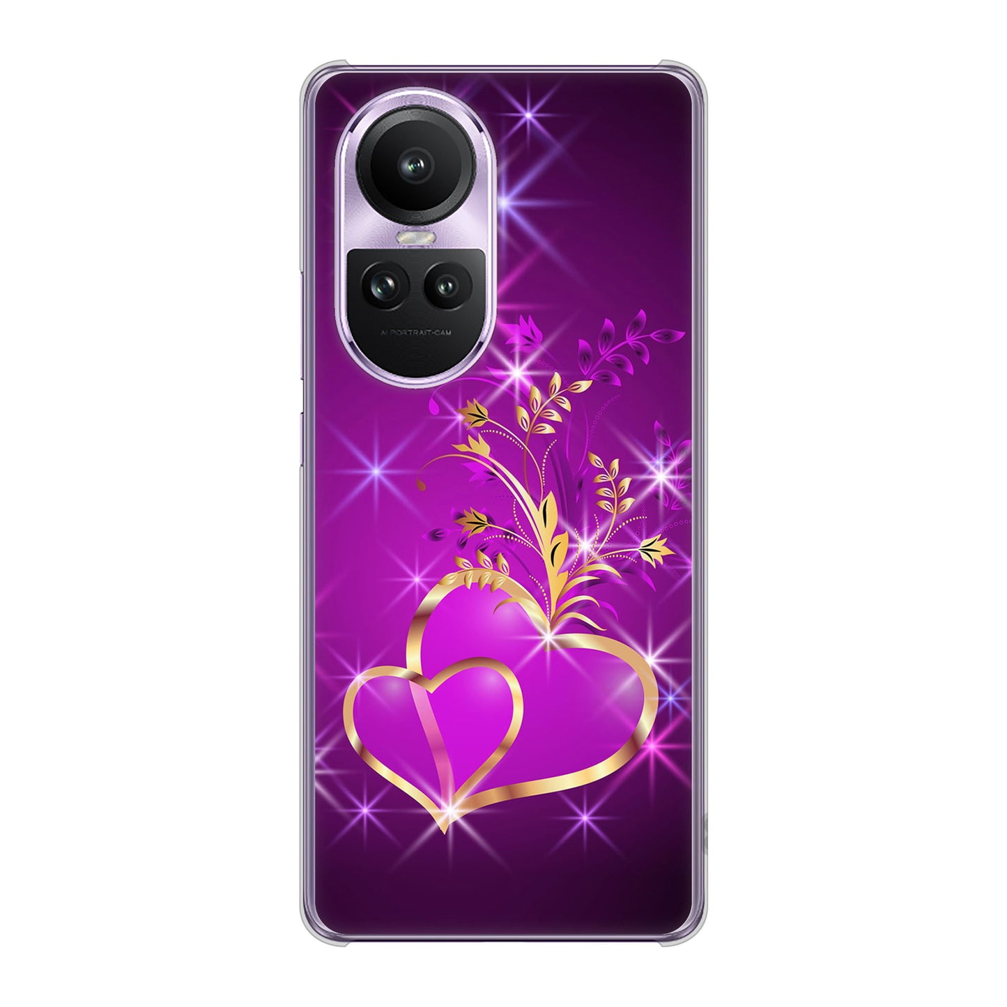 OPPO Reno10 Pro 5G A302OP SoftBank きらめきハート ハードケース 背面印刷