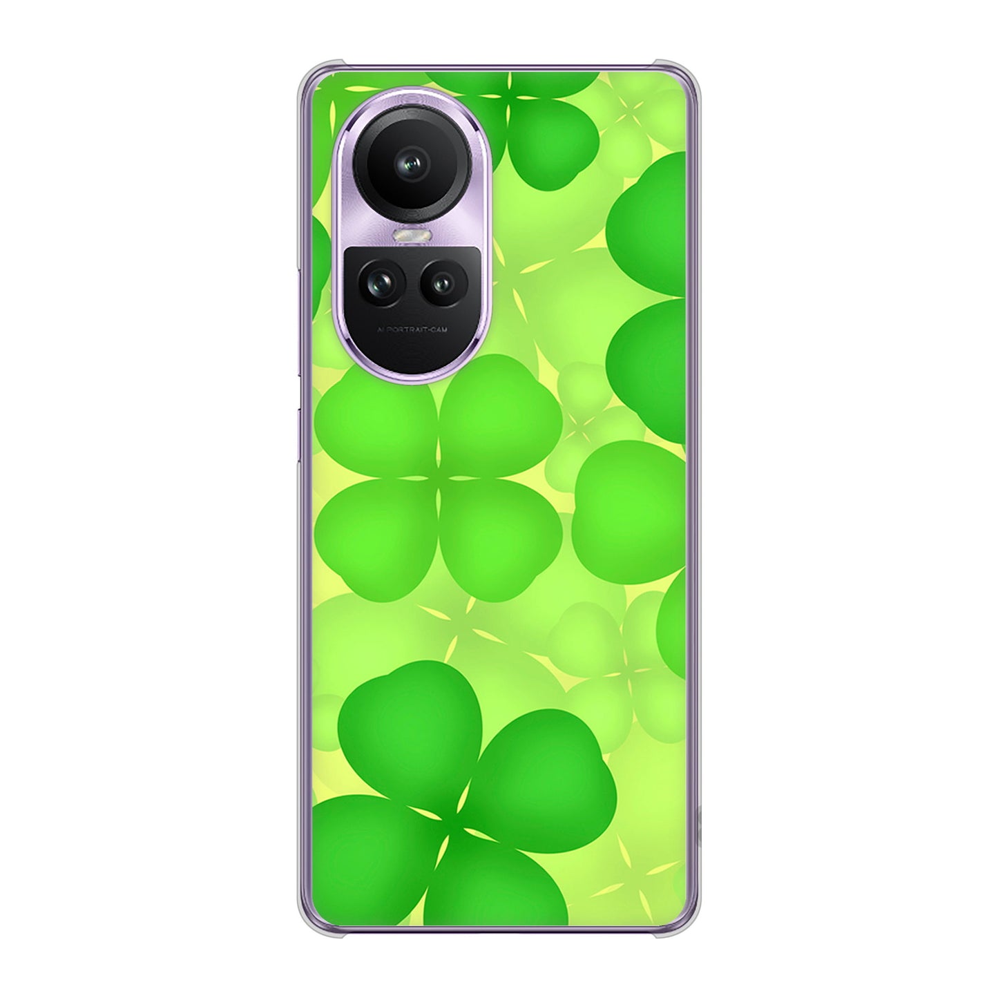 OPPO Reno10 Pro 5G A302OP SoftBank 1297 四つ葉のクローバー ハードケース 背面印刷