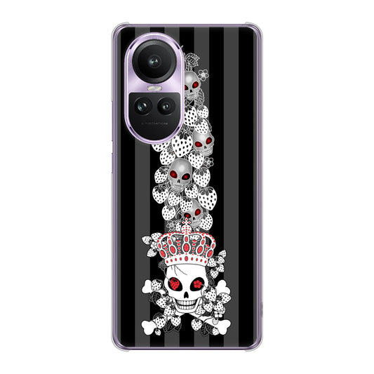 OPPO Reno10 Pro 5G A302OP SoftBank むかいあぐる 苺骸骨王冠蔦 ハードケース 背面印刷