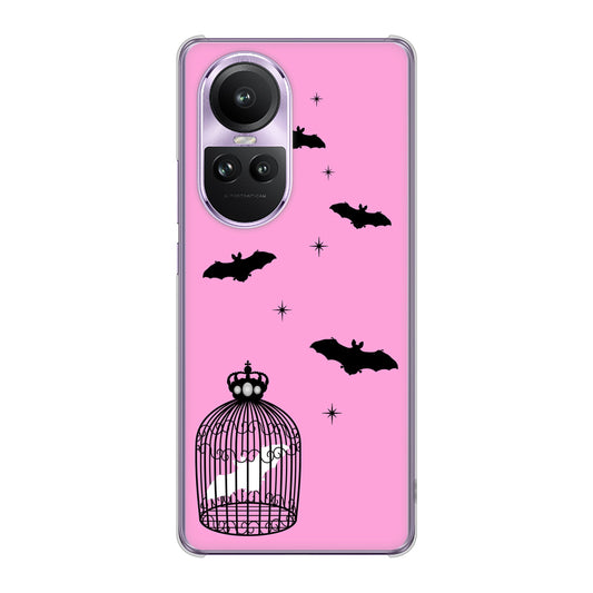 OPPO Reno10 Pro 5G A302OP SoftBank むかいあぐる こうもりの王冠鳥かご ハードケース 背面印刷