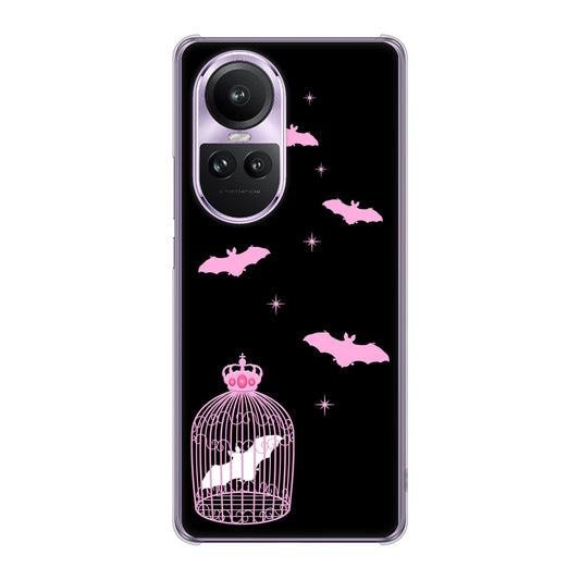 OPPO Reno10 Pro 5G A302OP SoftBank むかいあぐる こうもりの王冠鳥かご ハードケース 背面印刷