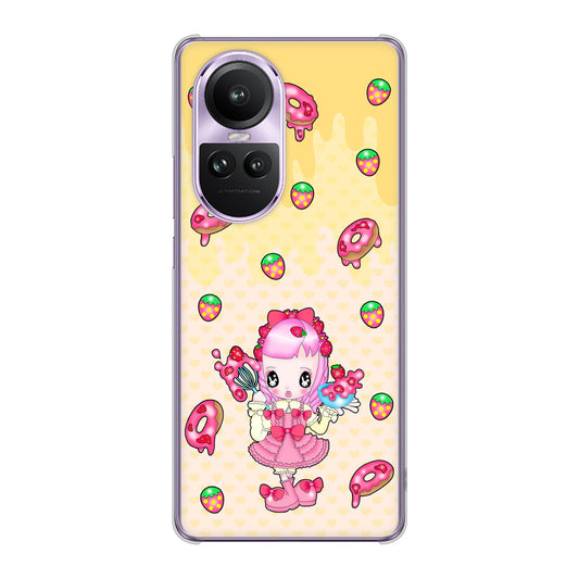 OPPO Reno10 Pro 5G A302OP SoftBank むかいあぐる ストロベリードーナツ ハードケース 背面印刷