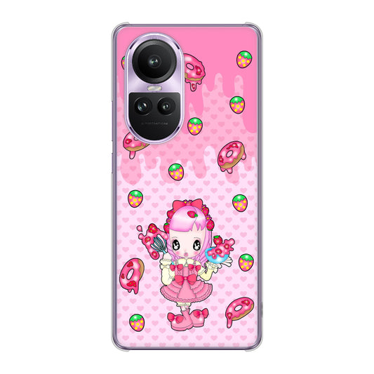OPPO Reno10 Pro 5G A302OP SoftBank むかいあぐる ストロベリードーナツ ハードケース 背面印刷