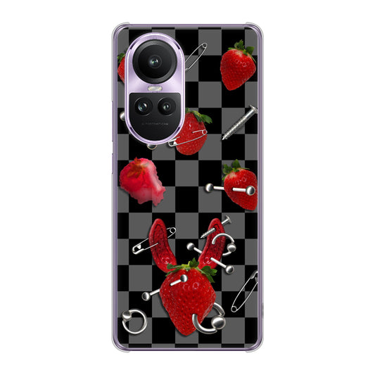 OPPO Reno10 Pro 5G A302OP SoftBank むかいあぐる 苺パンク ハードケース 背面印刷