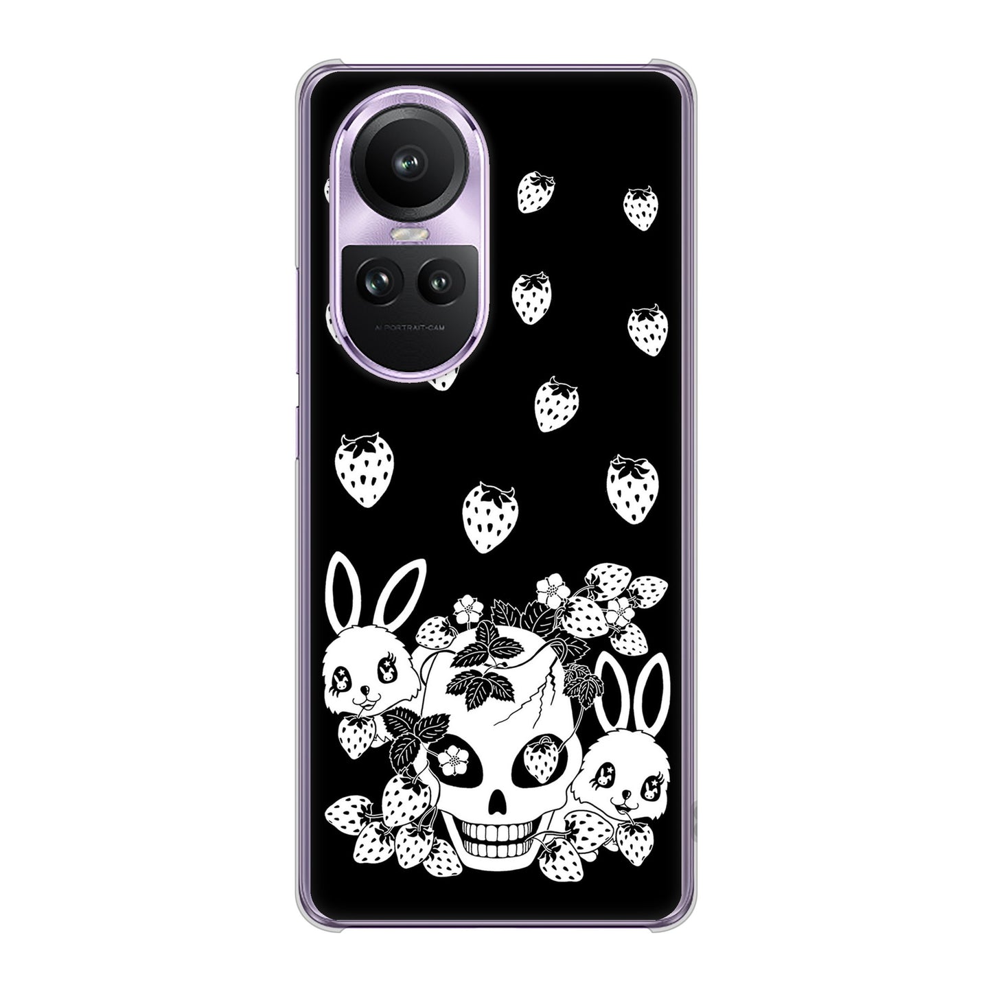 OPPO Reno10 Pro 5G A302OP SoftBank むかいあぐる 苺兎 ハードケース 背面印刷