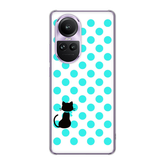 OPPO Reno10 Pro 5G A302OP SoftBank ネコとシンプルミルキー ハードケース 背面印刷