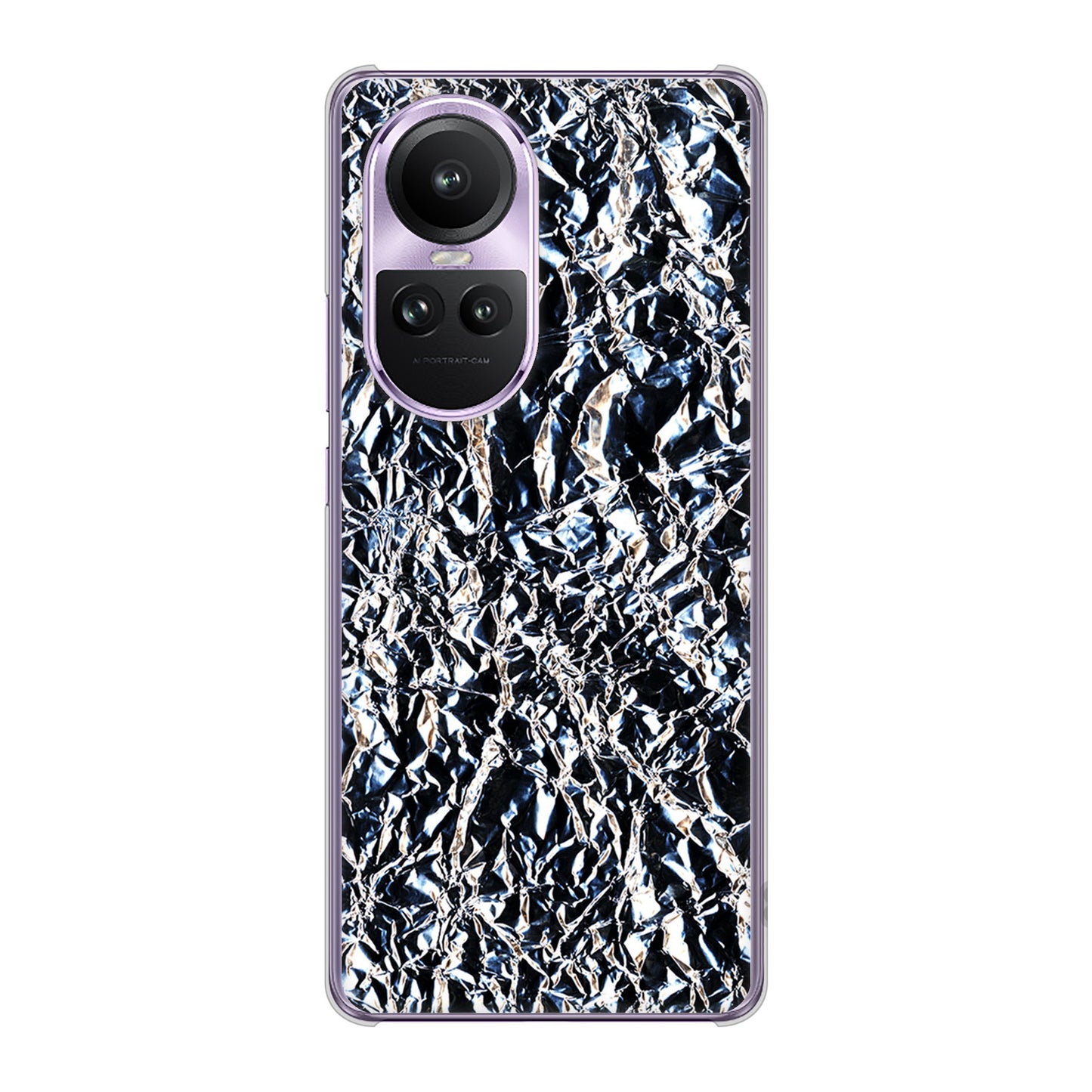 OPPO Reno10 Pro 5G A302OP SoftBank EK835 スタイリッシュアルミシルバー ハードケース 背面印刷