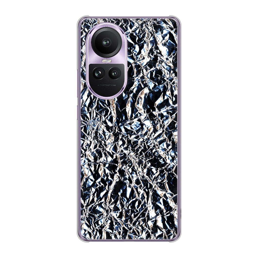 OPPO Reno10 Pro 5G A302OP SoftBank EK835 スタイリッシュアルミシルバー ハードケース 背面印刷
