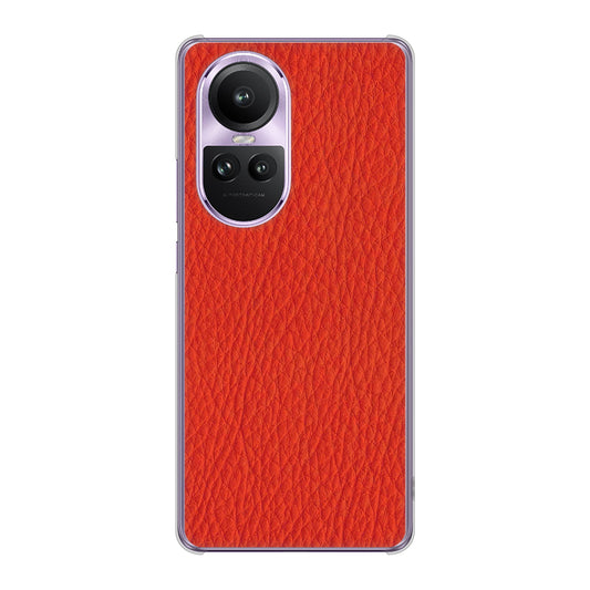 OPPO Reno10 Pro 5G A302OP SoftBank EK852 レザー風レッド ハードケース 背面印刷