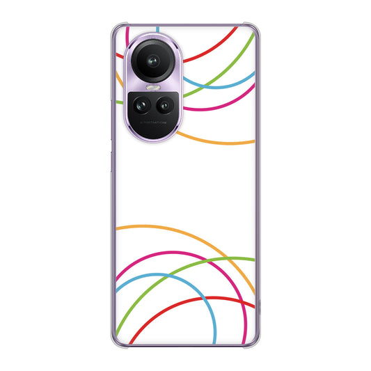 OPPO Reno10 Pro 5G A302OP SoftBank IB912 重なり合う曲線 ハードケース 背面印刷