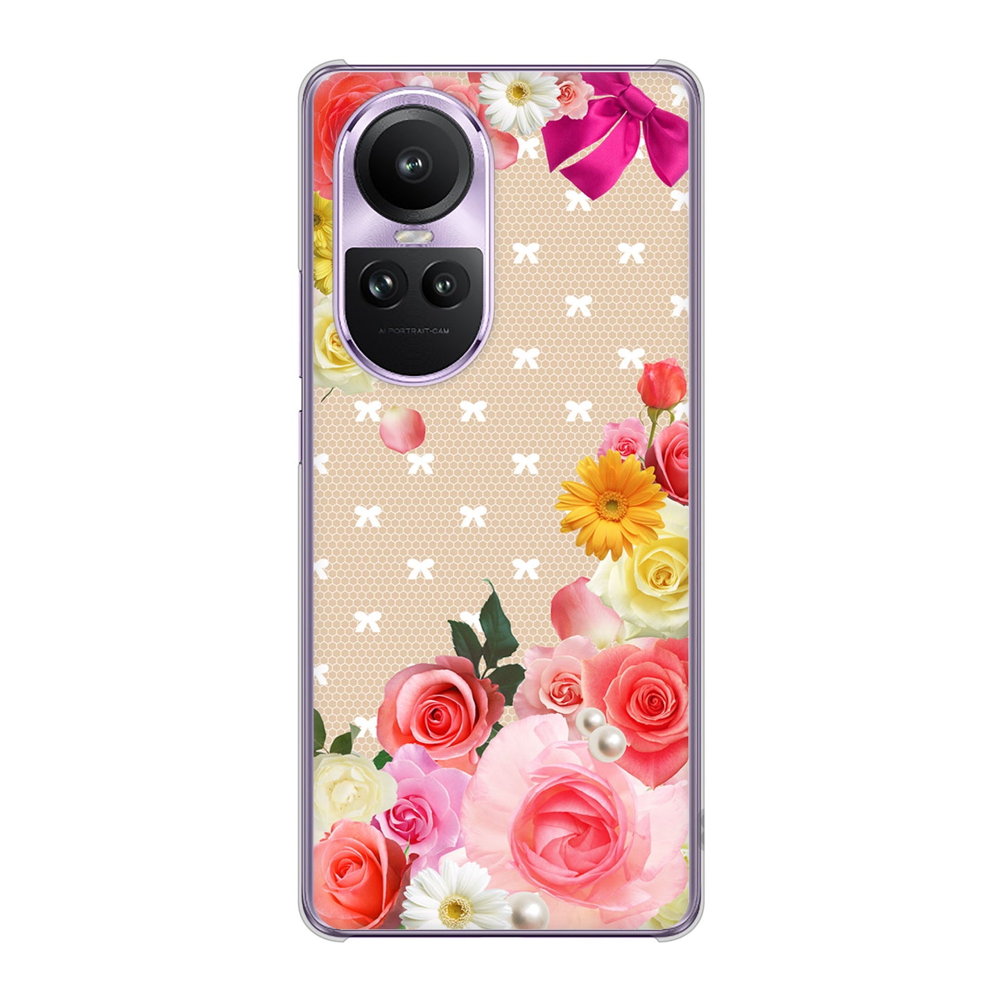 OPPO Reno10 Pro 5G A302OP SoftBank ロマンチックなバラ ハードケース 背面印刷