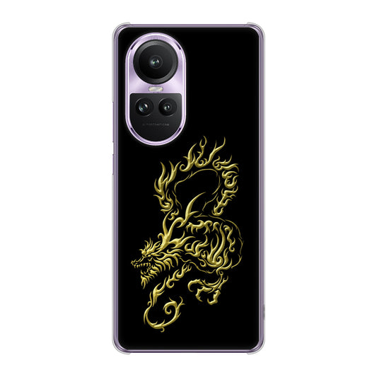 OPPO Reno10 Pro 5G A302OP SoftBank VA831 闇と龍 ハードケース 背面印刷