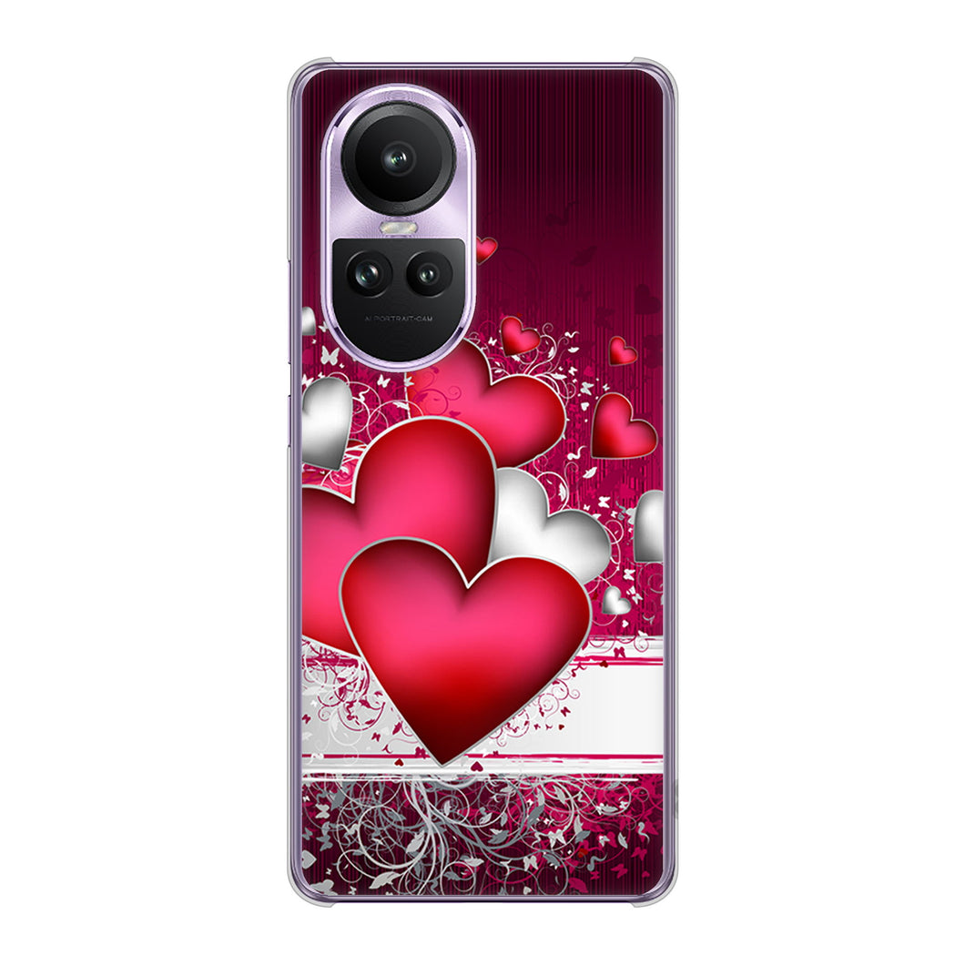 OPPO Reno10 Pro 5G A302OP SoftBank VA835 ハートの息吹 ハードケース 背面印刷