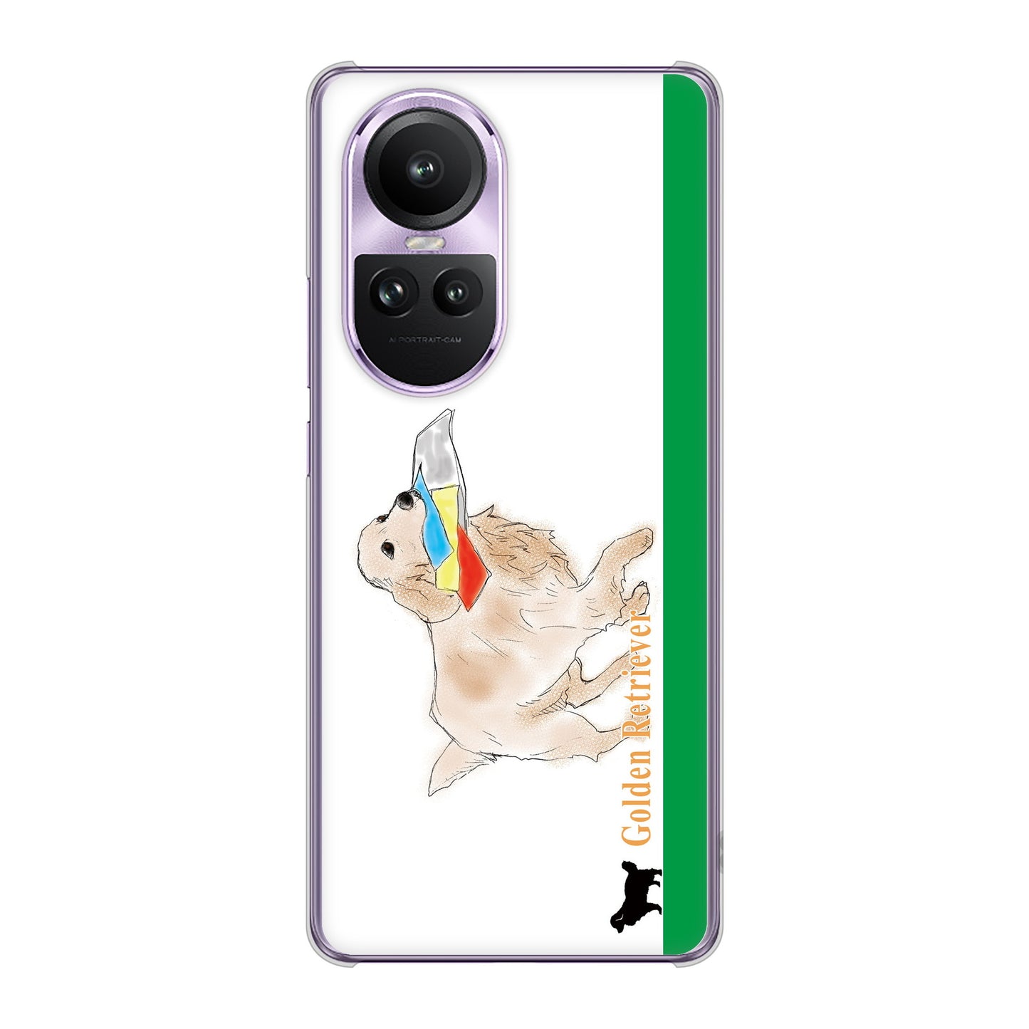 OPPO Reno10 Pro 5G A302OP SoftBank ゴールデンレトリバー ハードケース 背面印刷