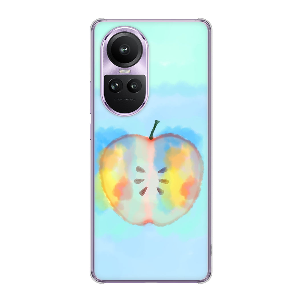 OPPO Reno10 Pro 5G A302OP SoftBank YJ181 りんご 水彩181 ハードケース 背面印刷