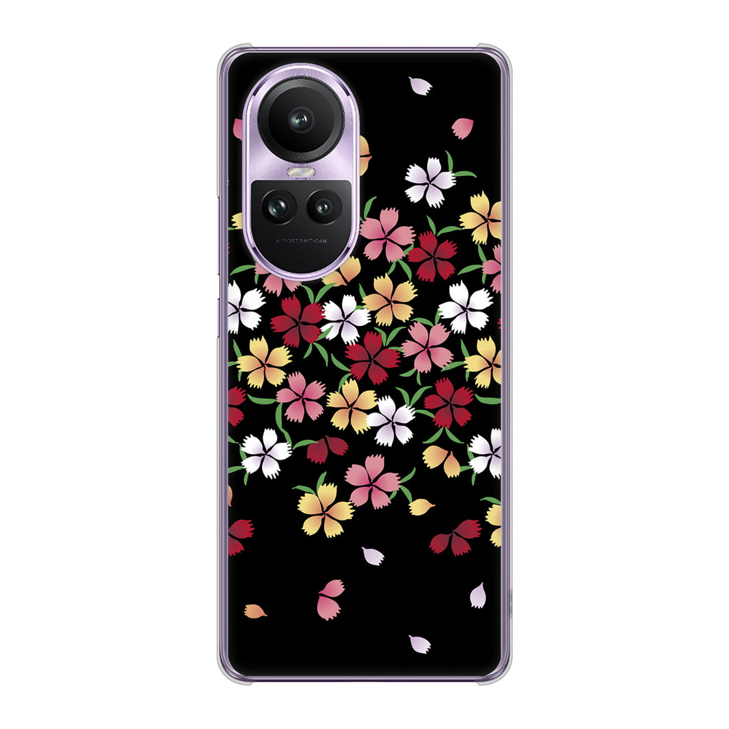 OPPO Reno10 Pro 5G A302OP SoftBank 高画質仕上げ 背面印刷 ハードケース和花柄
