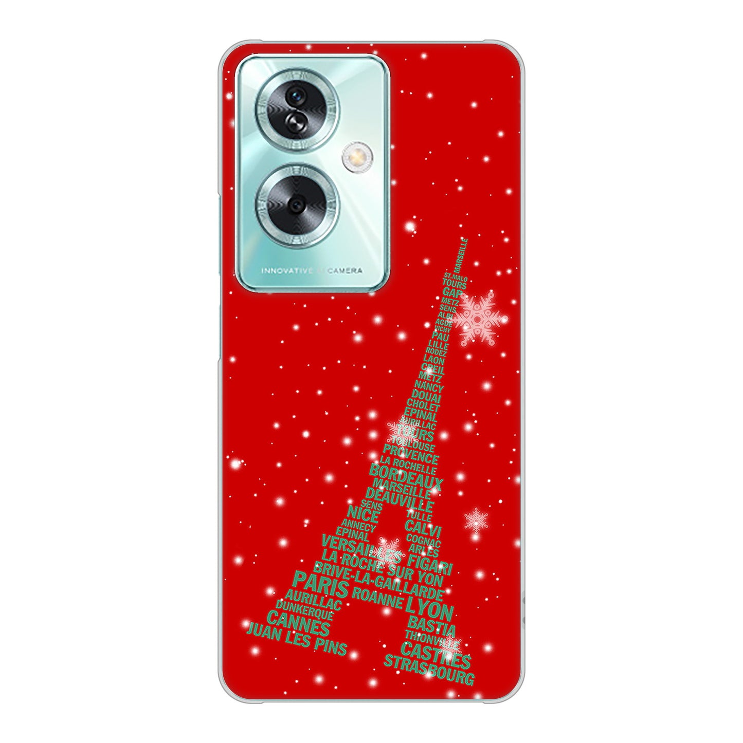 OPPO A79 5G A303OP Y!mobile 527 エッフェル塔red-gr ハードケース 背面印刷