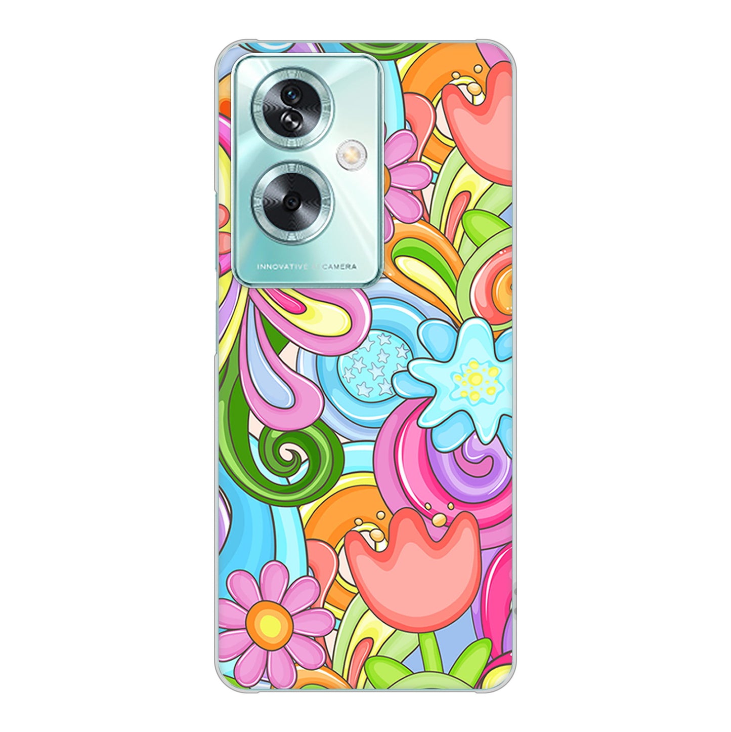 OPPO A79 5G A303OP Y!mobile 713 ミラクルフラワー ハードケース 背面印刷
