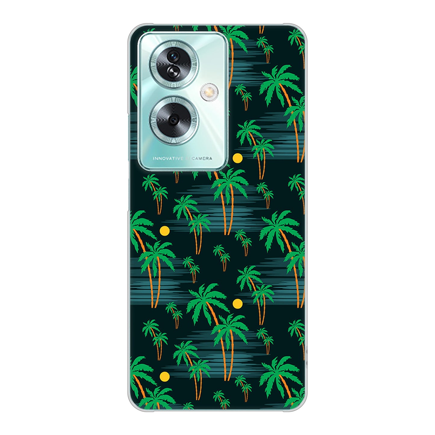 OPPO A79 5G A303OP Y!mobile 1315 月夜とヤシ ハードケース 背面印刷