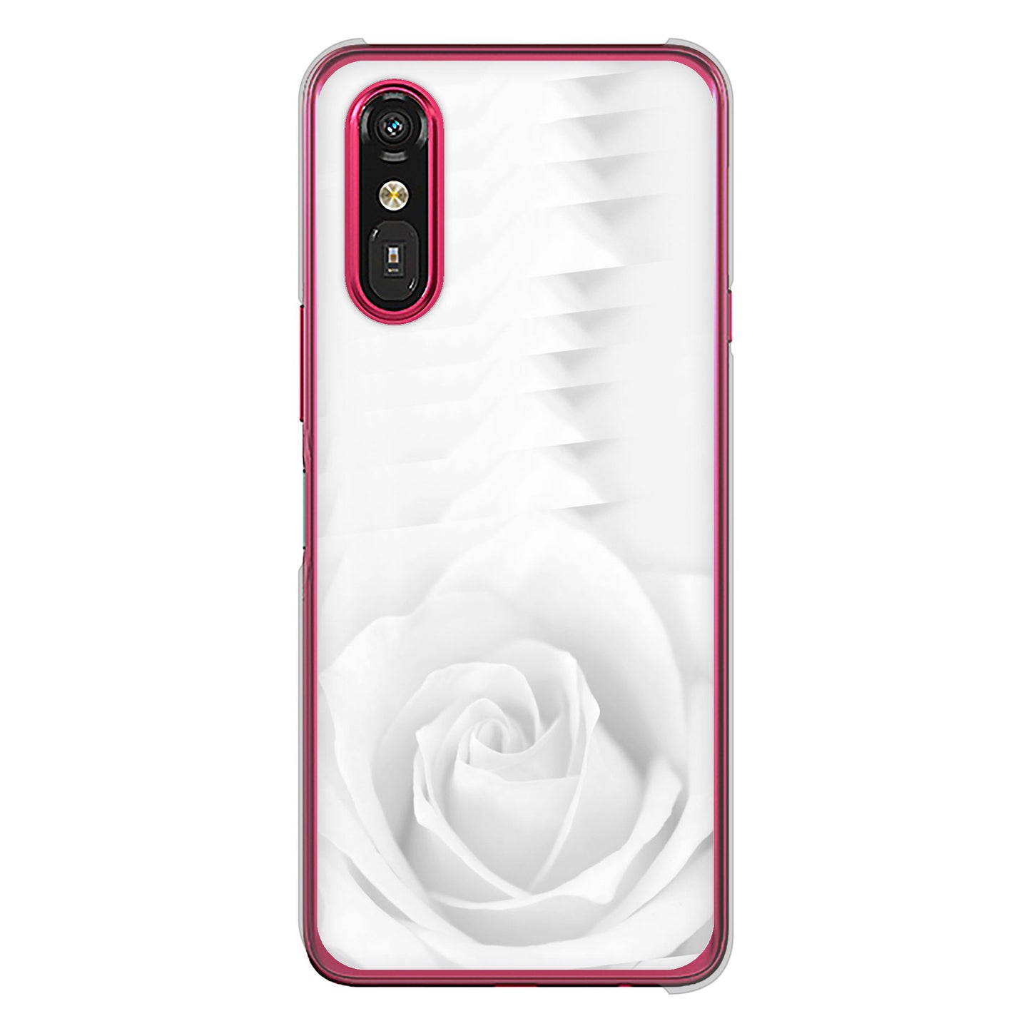 らくらくスマートフォン a A401FC Y!mobile バラ ハードケース 背面印刷