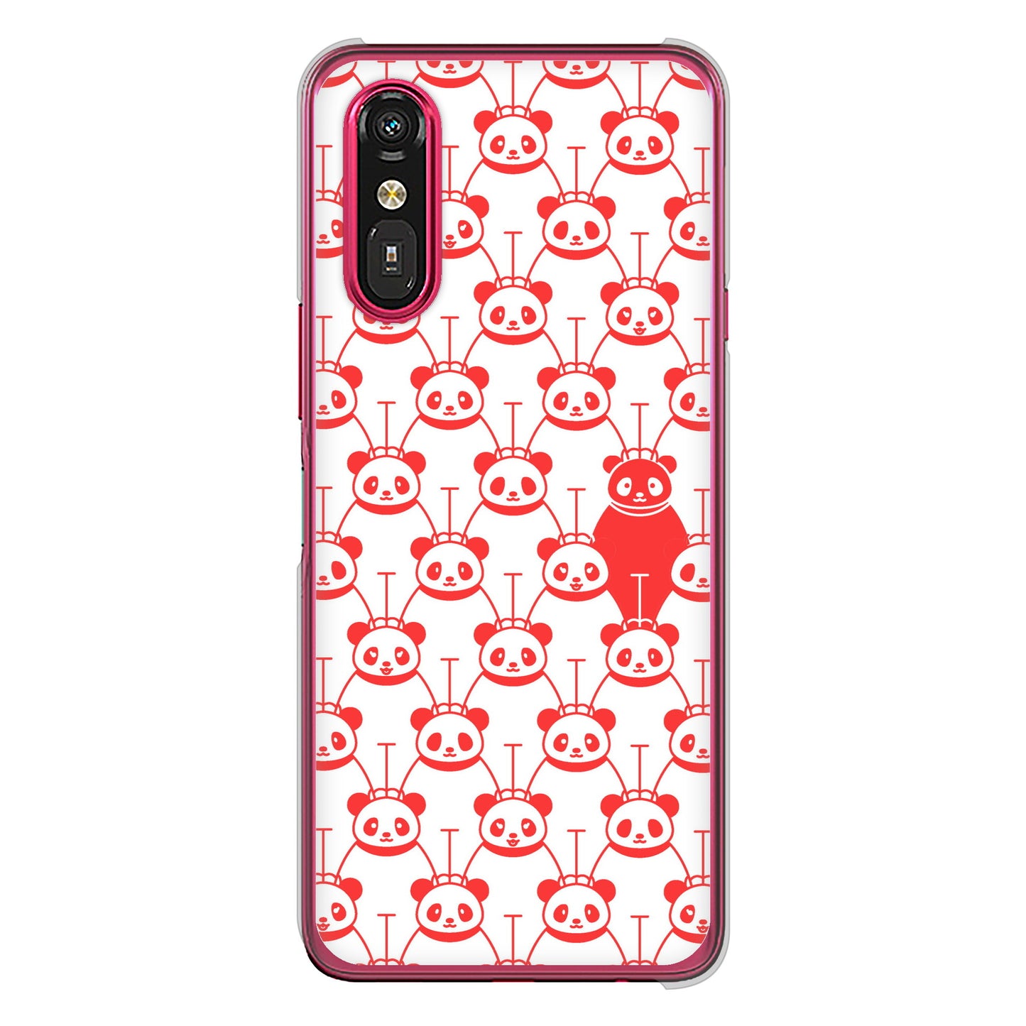 らくらくスマートフォン a A401FC Y!mobile パターンアニマル ハードケース 背面印刷