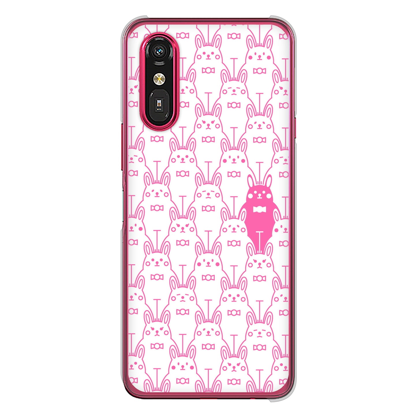 らくらくスマートフォン a A401FC Y!mobile パターンアニマル ハードケース 背面印刷