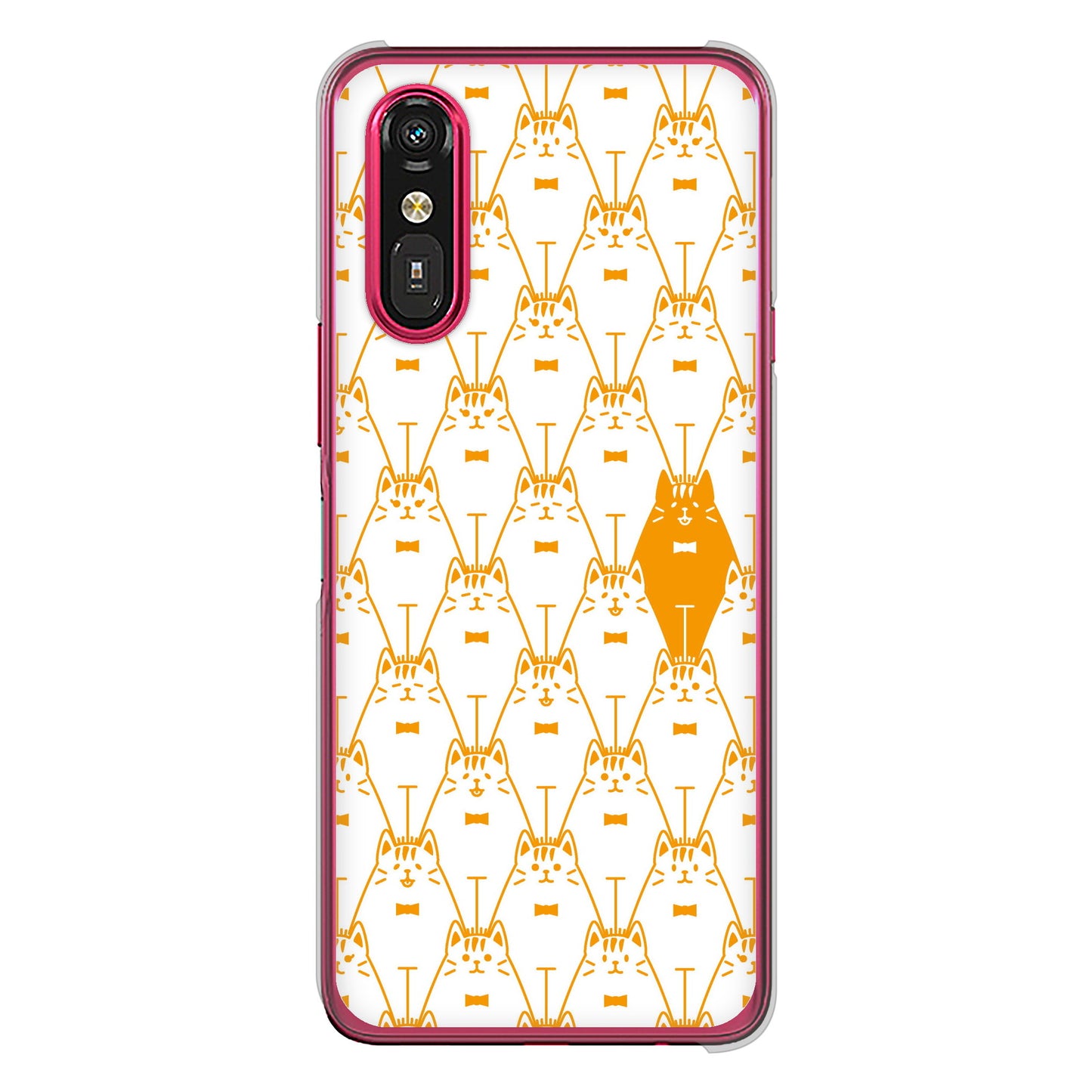 らくらくスマートフォン a A401FC Y!mobile パターンアニマル ハードケース 背面印刷