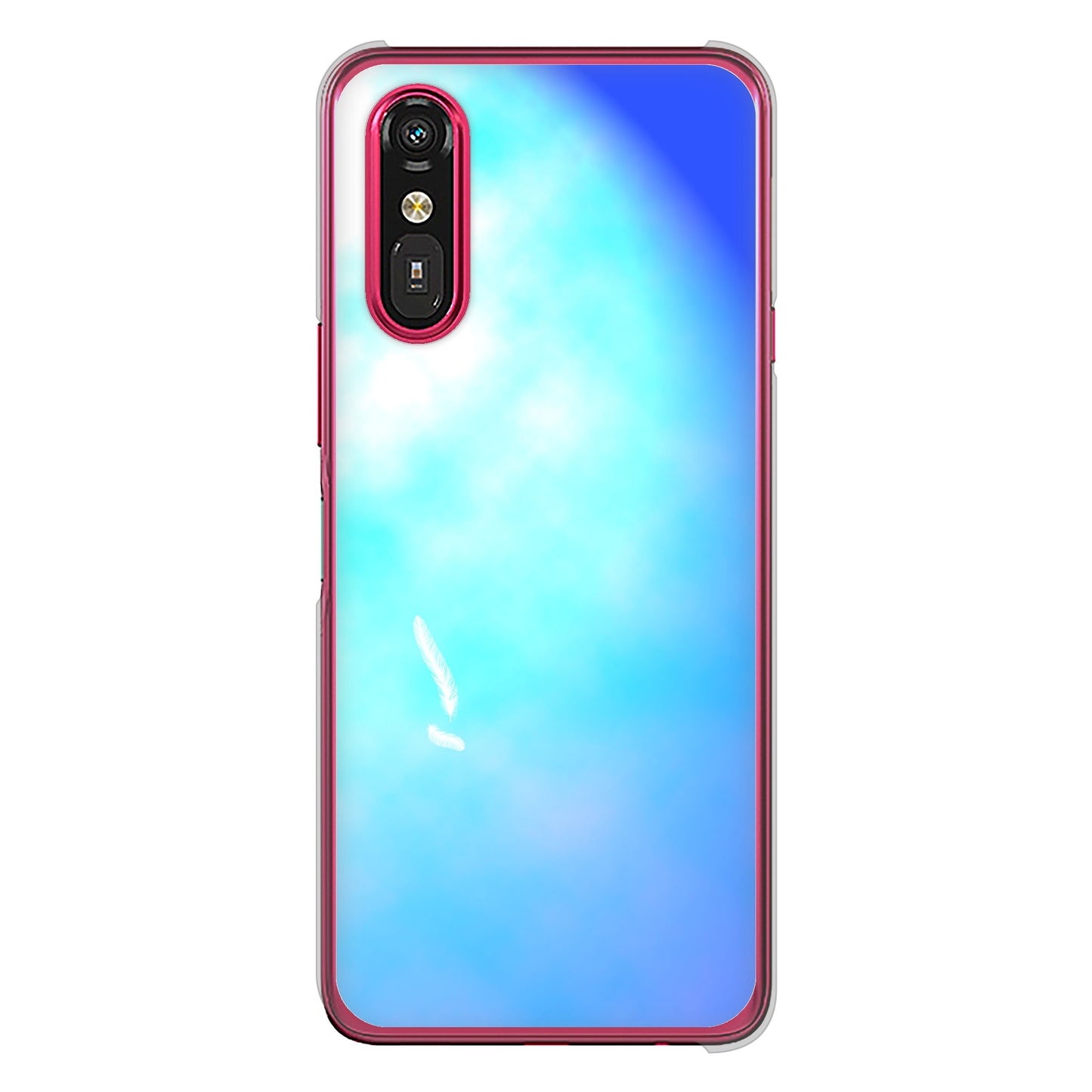 らくらくスマートフォン a A401FC  Y!mobile 高画質仕上げ 背面印刷 ハードケースパステルアート
