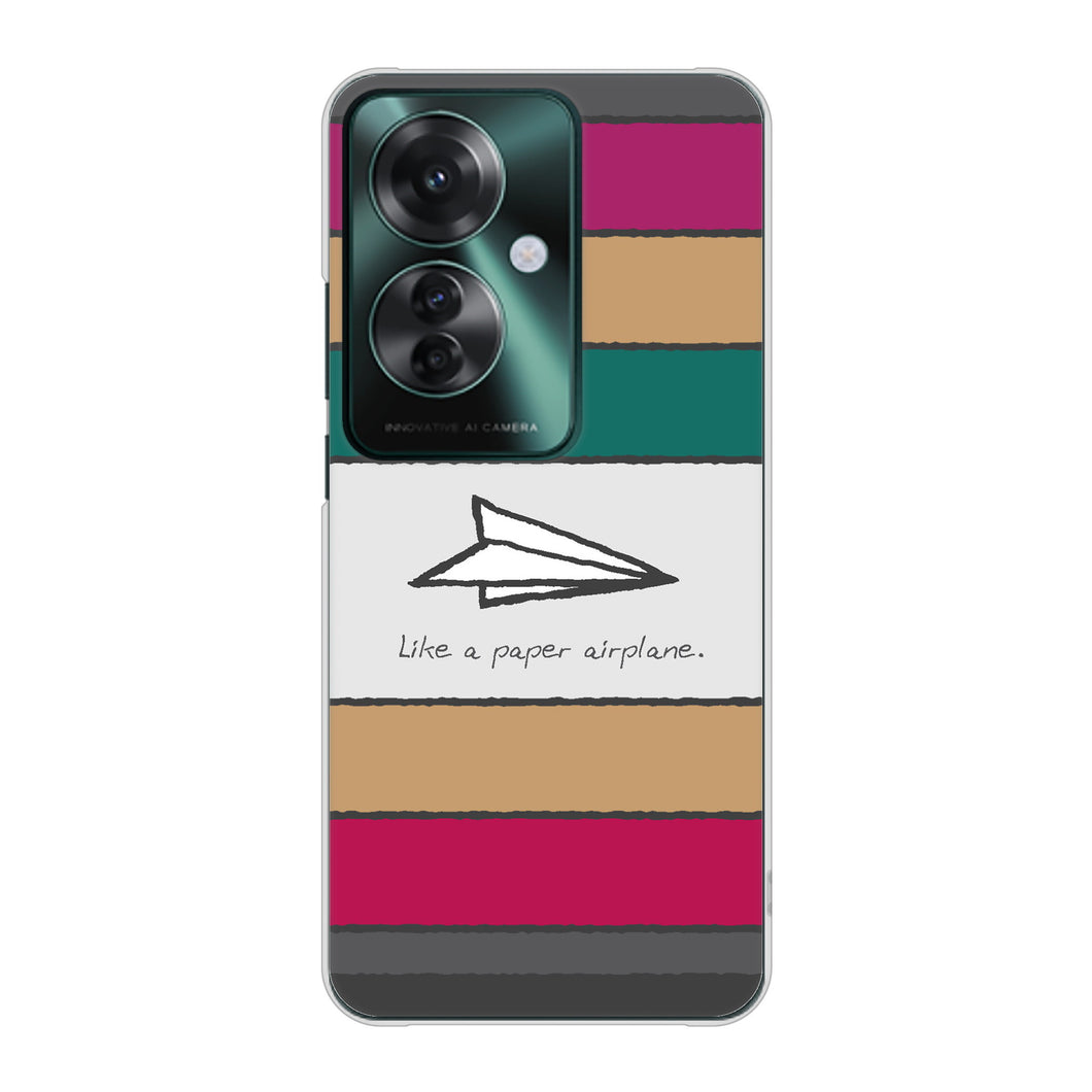 OPPO Reno11 A A401OP Y!mobile IA809 かみひこうき ハードケース 背面印刷