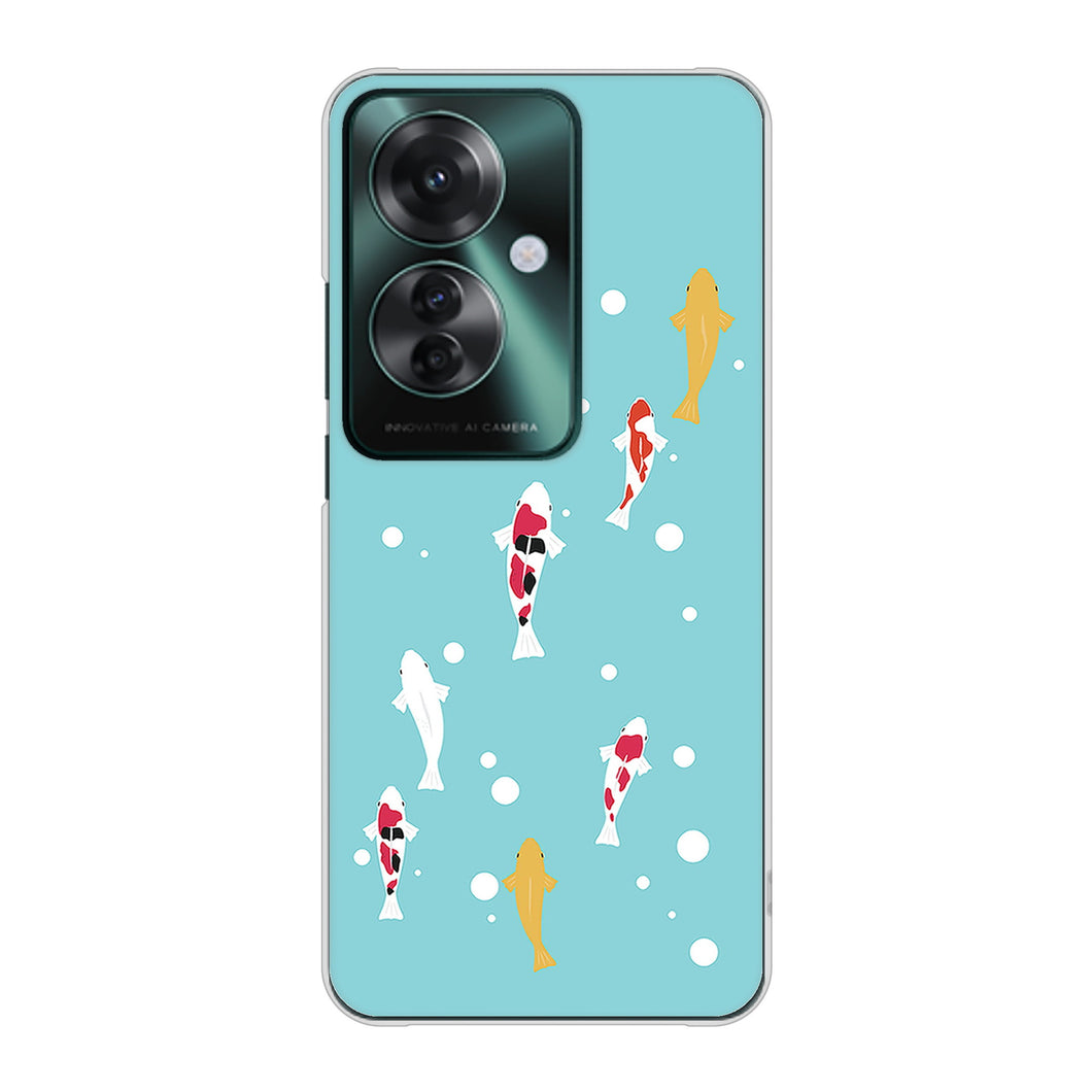OPPO Reno11 A A401OP Y!mobile KG800 コイの遊泳 ハードケース 背面印刷