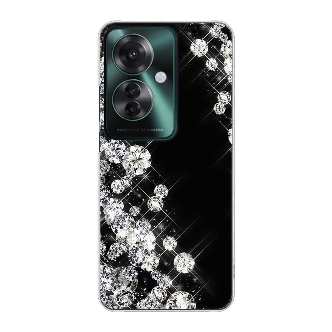 OPPO Reno11 A A401OP Y!mobile VA871 ダイヤモンドフレーム ハードケース 背面印刷