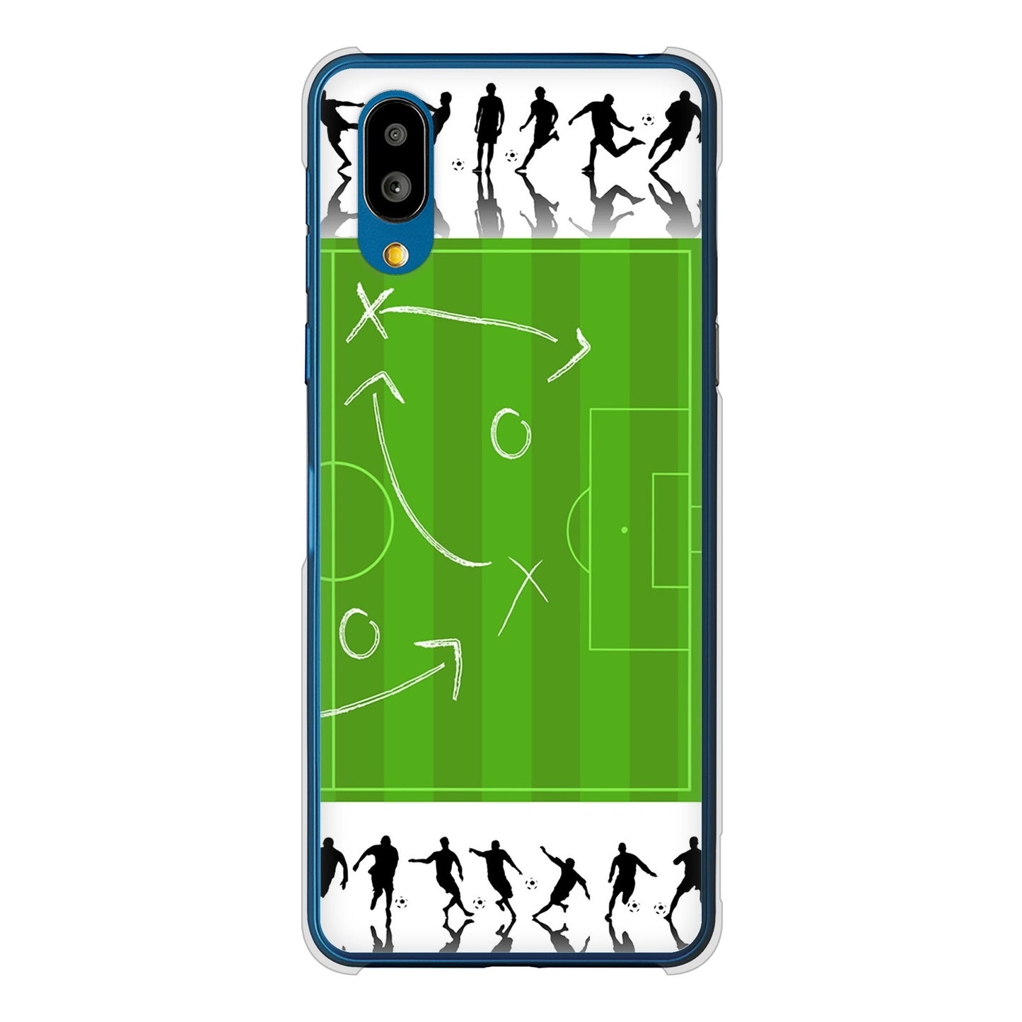 シンプルスマホ7 A404SH SoftBank 304 サッカー戦略ボード ハードケース 背面印刷