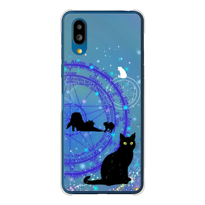 シンプルスマホ7 A404SH SoftBank 魔法陣猫 ハードケース 背面印刷
