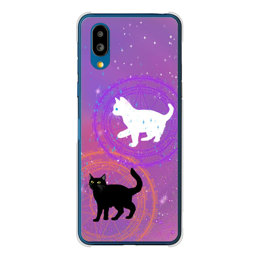 シンプルスマホ7 A404SH SoftBank 魔法陣猫 ハードケース 背面印刷