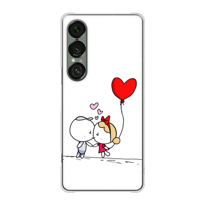 Xperia 1 VII A501SO SoftBank カップル ハードケース 背面印刷