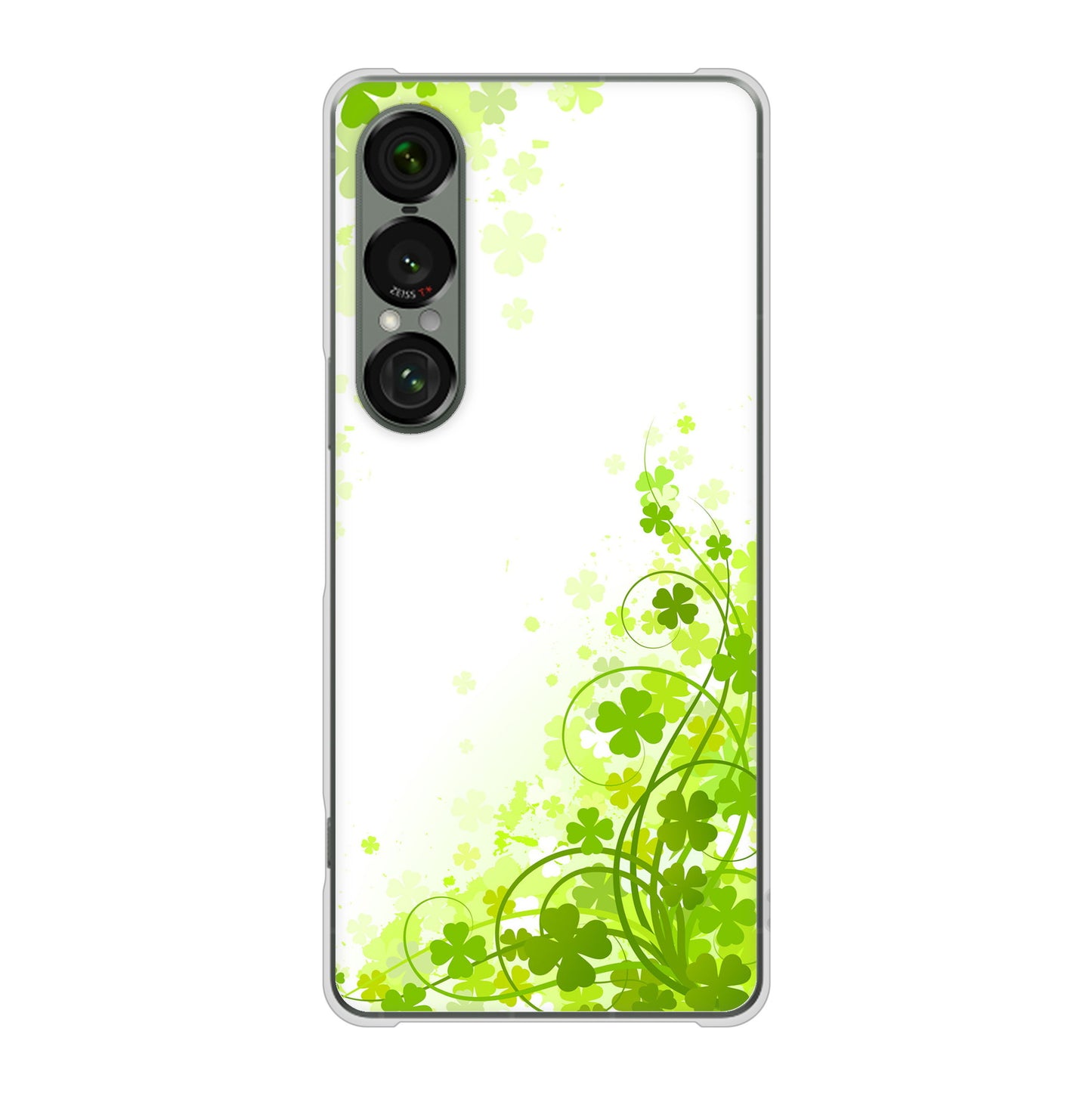 Xperia 1 VII A501SO SoftBank 565 四葉のクローバー ハードケース 背面印刷