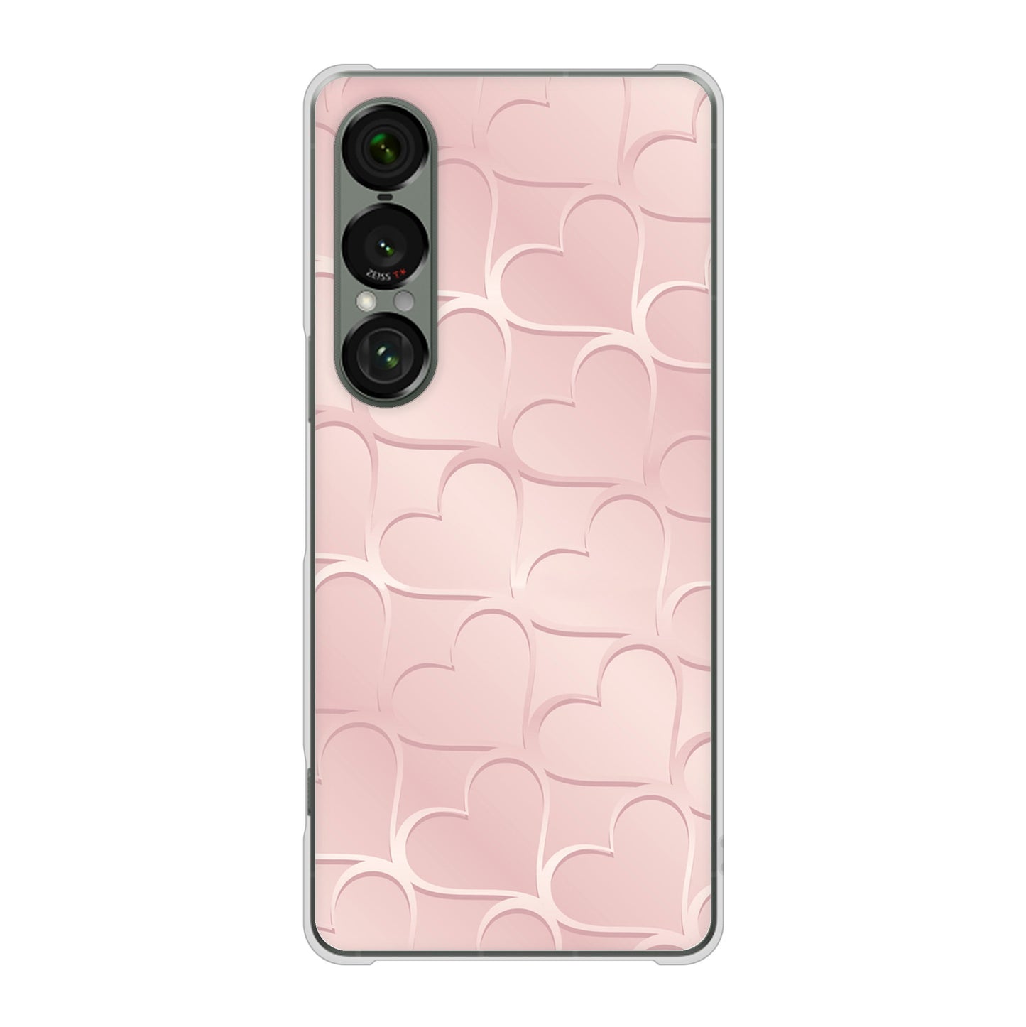 Xperia 1 VII A501SO SoftBank かくれハート ハードケース 背面印刷