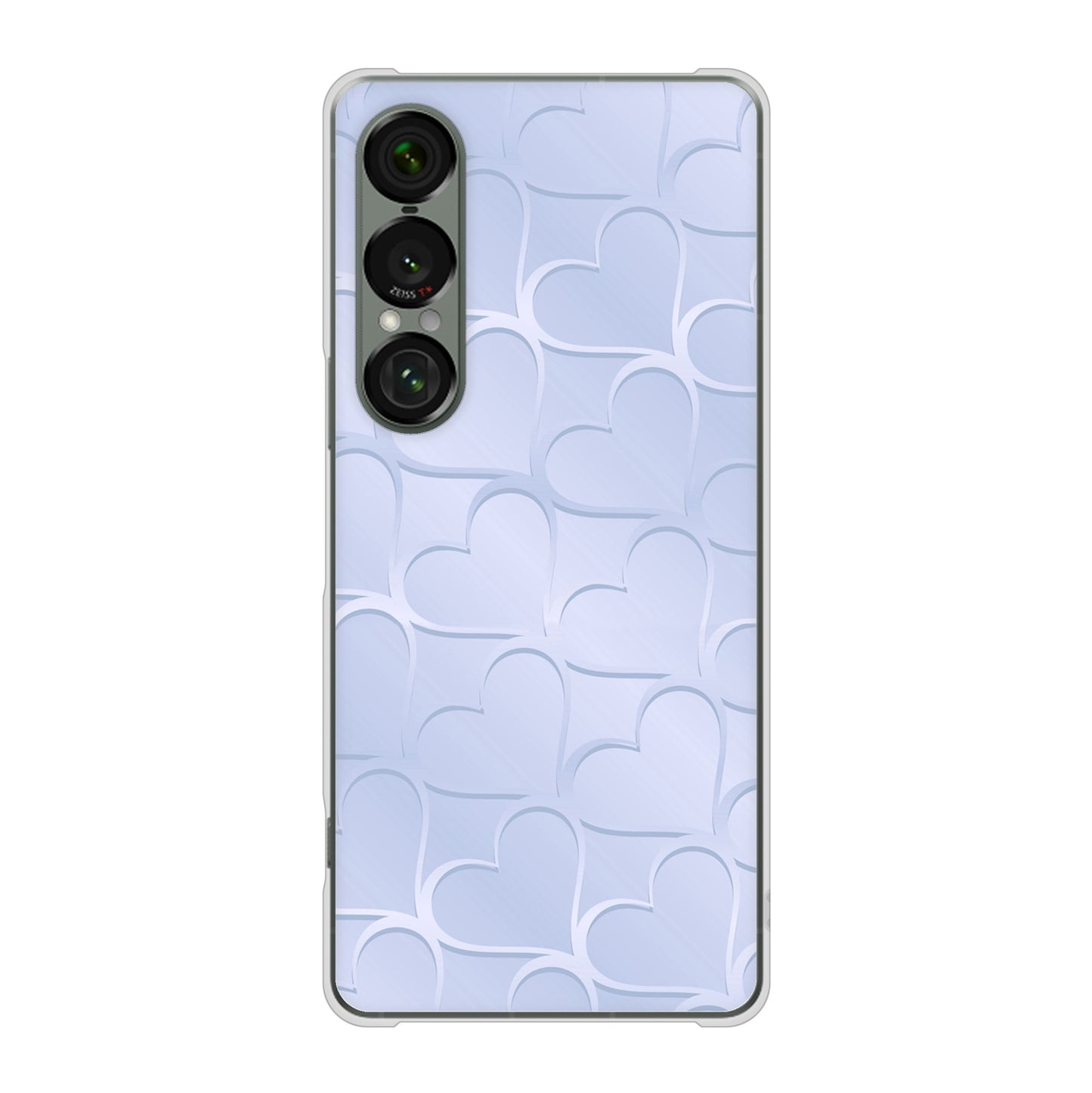 Xperia 1 VII A501SO SoftBank かくれハート ハードケース 背面印刷