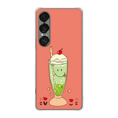 Xperia 1 VII A501SO SoftBank スイーツイラスト ハードケース 背面印刷