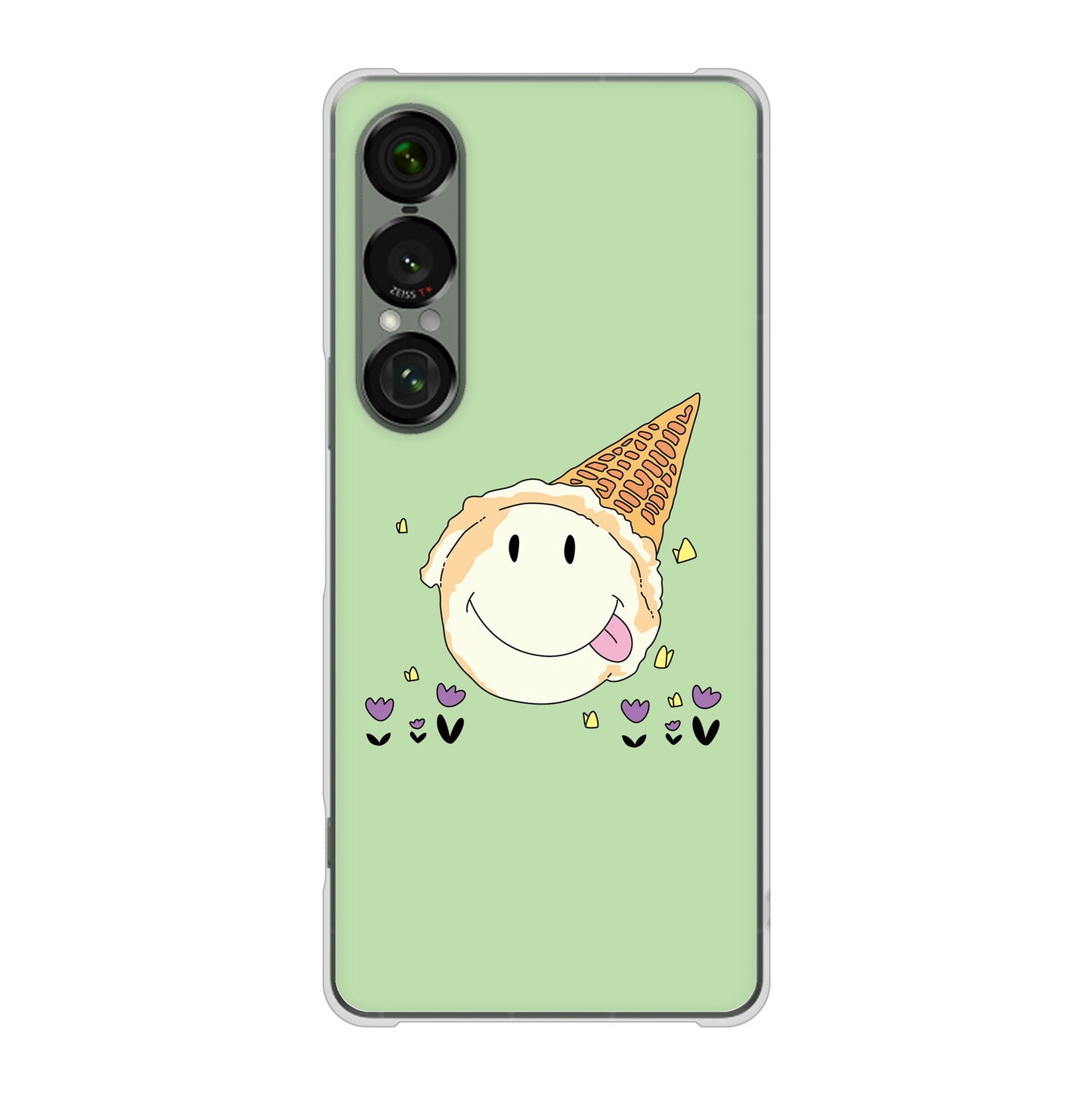 Xperia 1 VII A501SO SoftBank スイーツイラスト ハードケース 背面印刷