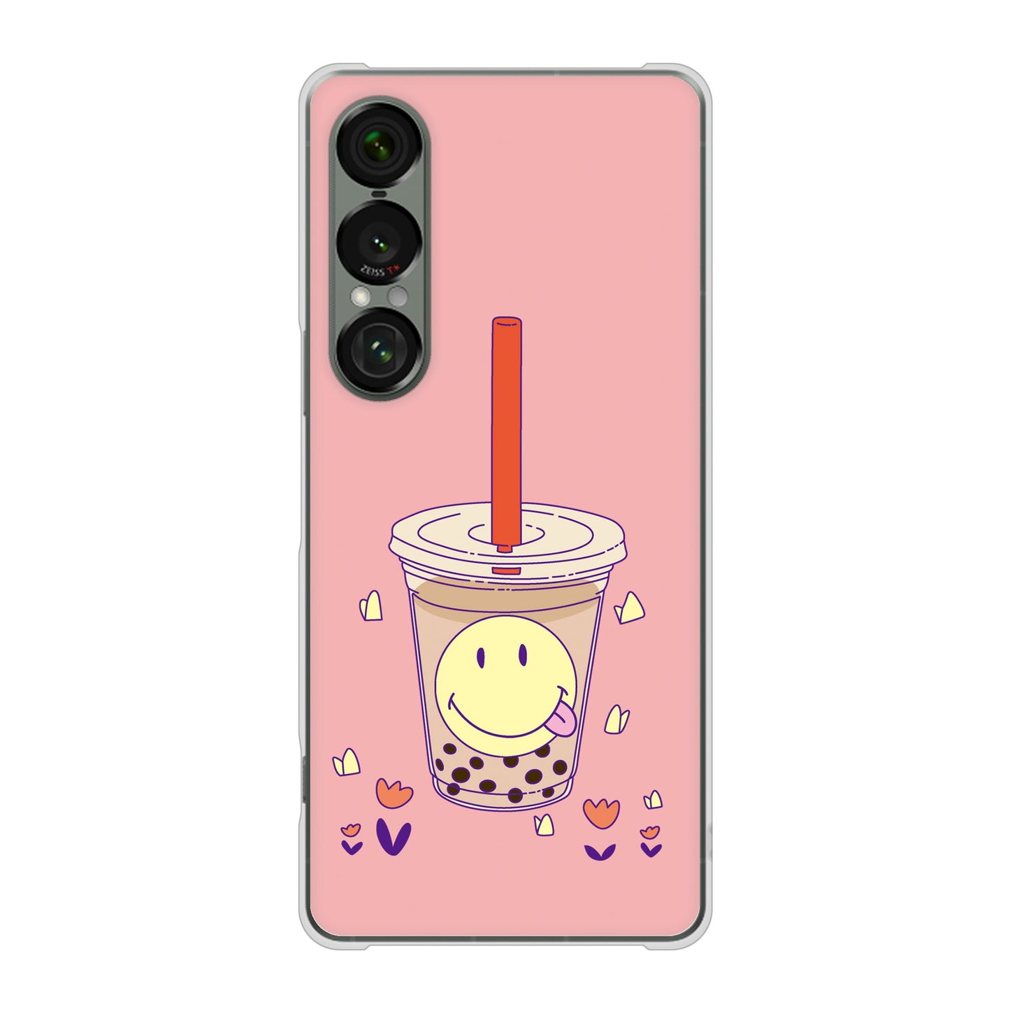 Xperia 1 VII A501SO SoftBank スイーツイラスト ハードケース 背面印刷