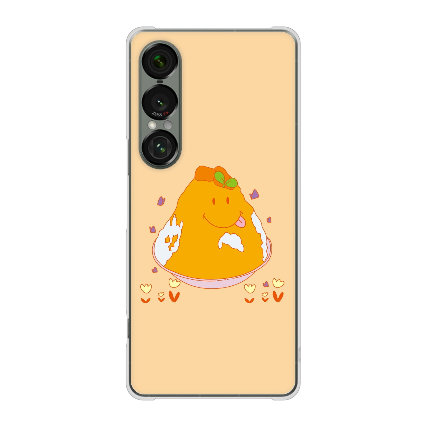 Xperia 1 VII A501SO SoftBank スイーツイラスト ハードケース 背面印刷